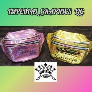 $30 custom name fanny packs (5Diff.Colors)